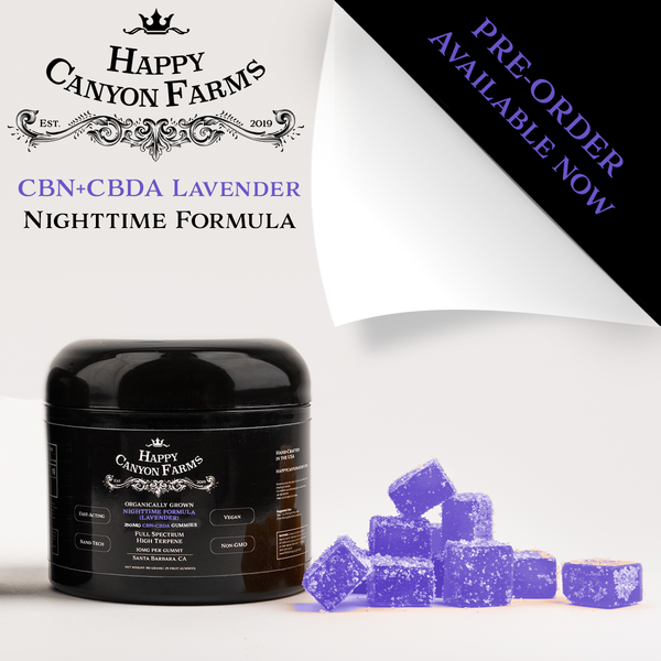 Lavender CBN+CBDA Gummies (Nighttime Formula) 250MG